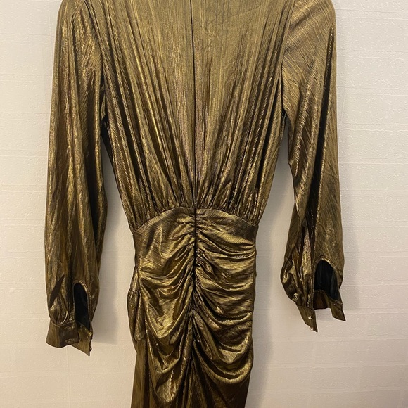 House of CB London golden metallic mini dress, size XS - Picture 8 of 8